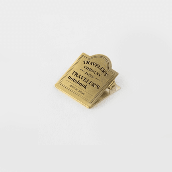 Traveler's Notebook Brass Clip TRC Logo - Image 3