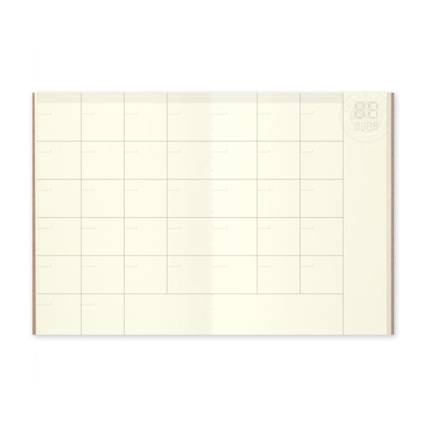 Traveler's Notebook Passport Size Refill 006 Free Diary (Monthly) - Image 2