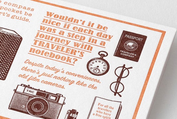 Traveler's Notebook Limited Edition Travel Tools Letterpress Card - Image 3