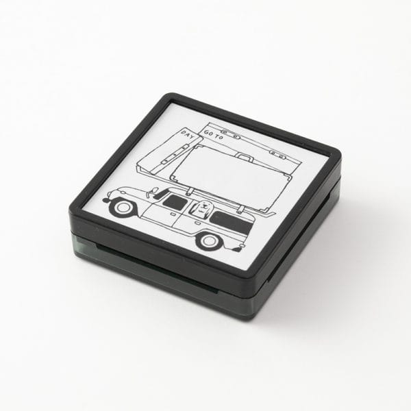 Midori Paintable Stamp Pre-inked Going Out - Image 2