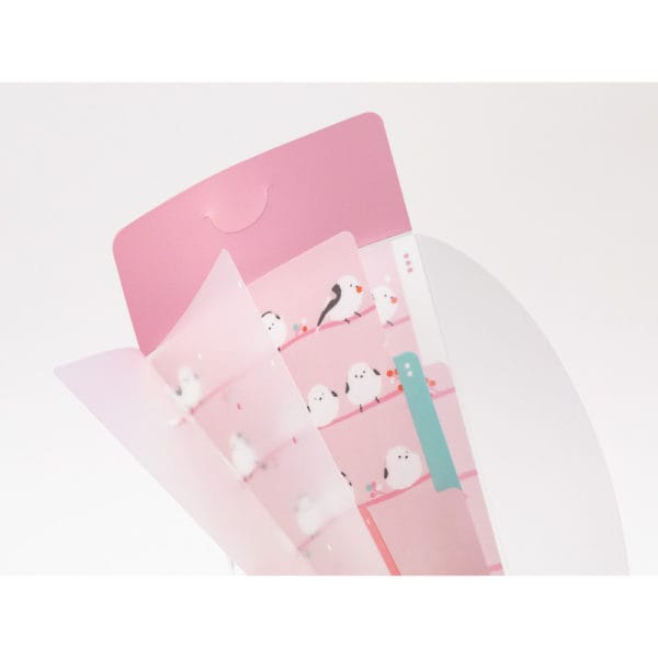 Midori 3 Pockets Clear Folder A5 Slim Flap - Long-tailed - Image 3