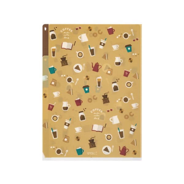 Midori 3 Pockets Clear Folder - Coffee A - Image 2