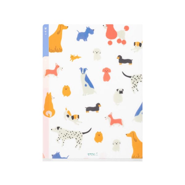 Midori 3 Pockets Clear Folder - Dog - Image 2