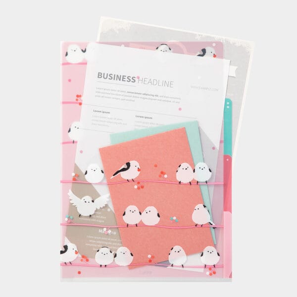 Midori 3 Pockets Clear Folder - Long Tailed - Image 3