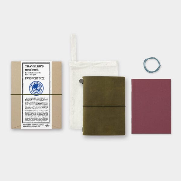 Traveler's Notebook Passport Size Olive - Image 3