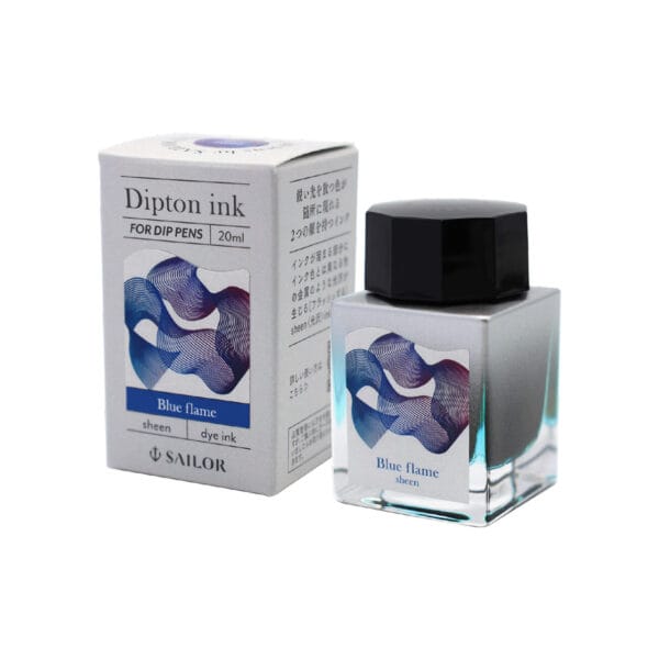 Sailor Dipton Sheen Ink 20ml - Blue Flame - Image 2