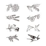 Midori Paintable Rotating Stamp Dial Flower and Birds - Image 4