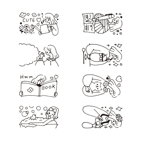 Midori Paintable Rotating Stamp Dial Life - Image 4