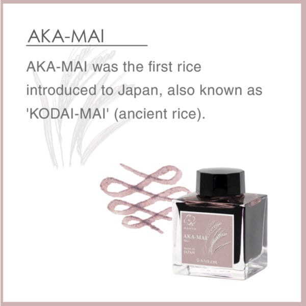 Sailor Manyo 4 Ink 50ml Limited Edition - Aka-Mai - Image 3