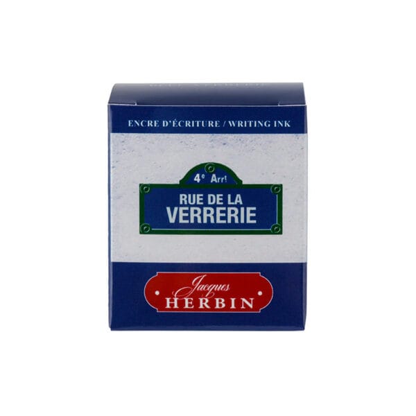 Herbin Writing Ink - Blue / Rue de la Verrerie 30ml - Image 2