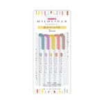 Zebra Mildliner Double Tip Pack of 5 - 5C-RC