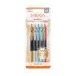 Zebra Sarasa Clip 0.5mm pack of 5 colors - Decoshine