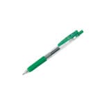 Zebra Sarasa Clip Gel Pen Retractable - Green