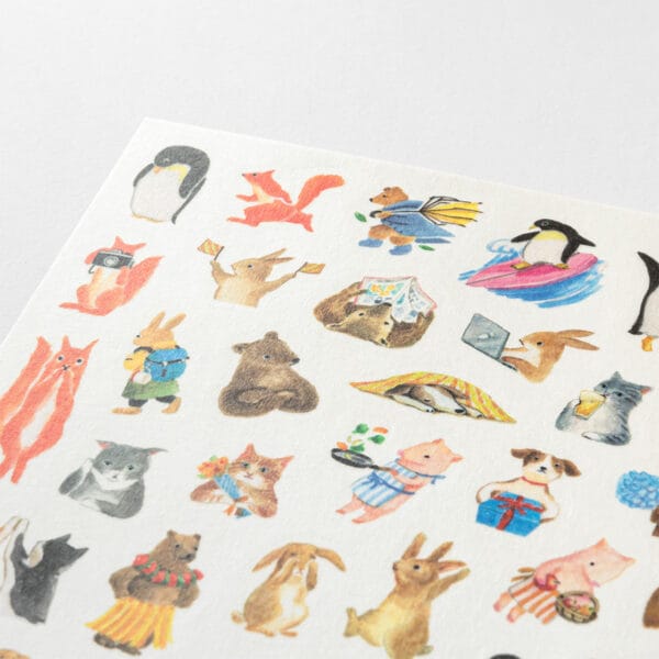 Midori Yuru Log Sticker - 1 Sheet - Image 4