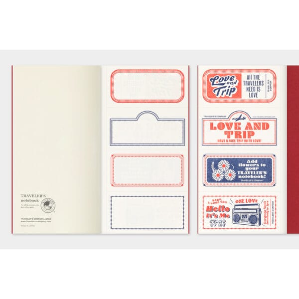 TRAVELER'S notebook Regular Size Refill LOVE AND TRIP - Image 3