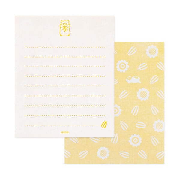 Midori MD Mini Letter Set with Stickers 935 - Hungry Hamster - Image 2