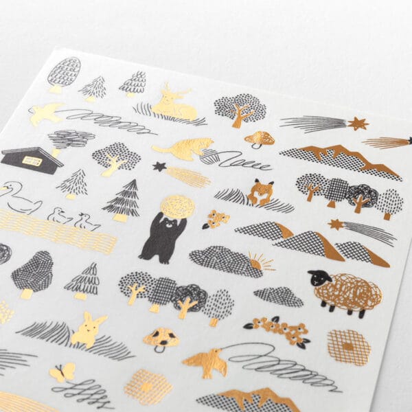 Midori Yuru Log Sticker - 1 Sheet - Image 20