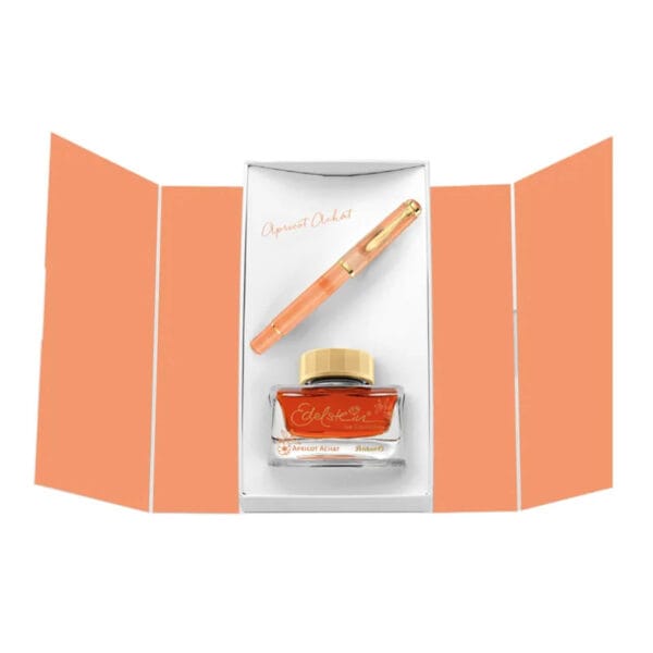 Pelikan M200 2025 Fountain Pen Set- Apricot - Image 2