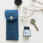 Kyokuhaku Hard Pen Case 2 slots - Seigaiha Wave - Image 2