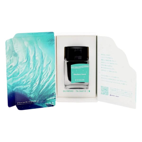 Sailor Bottled Fountain Pen Ink /Satellite Crayon Project - Eleuthera Island - Image 3