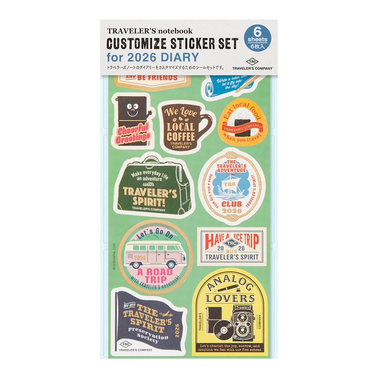 ScribePH-Traveler's Notebook-TRAVELER'S notebook Customized Sticker Set for Diary 2026 (1)