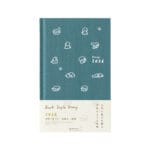 Midori Book Style Diary B6 - Dog Blue Green 2026