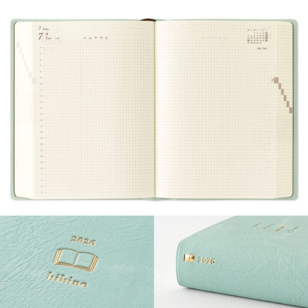 Midori Diary Hibino A6 - Blue Green 2026 - Image 2