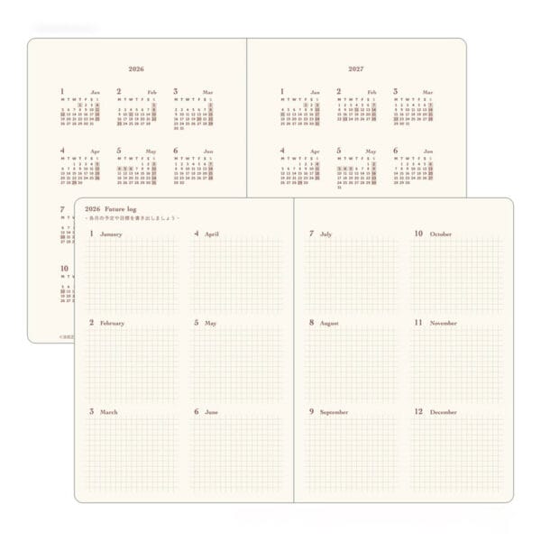 Midori Diary Hibino A6 - Blue Green 2026 - Image 3