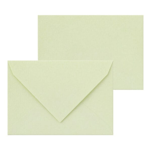 Midori Letter Set 931 with Envelope Floral Washi Paper - Green A - Image 3