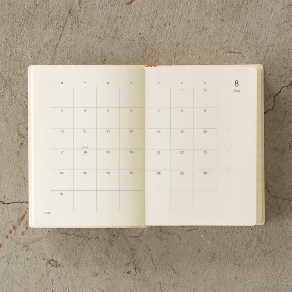Midori MD Notebook A6 1Day-1Page Diary 2026 - Image 3