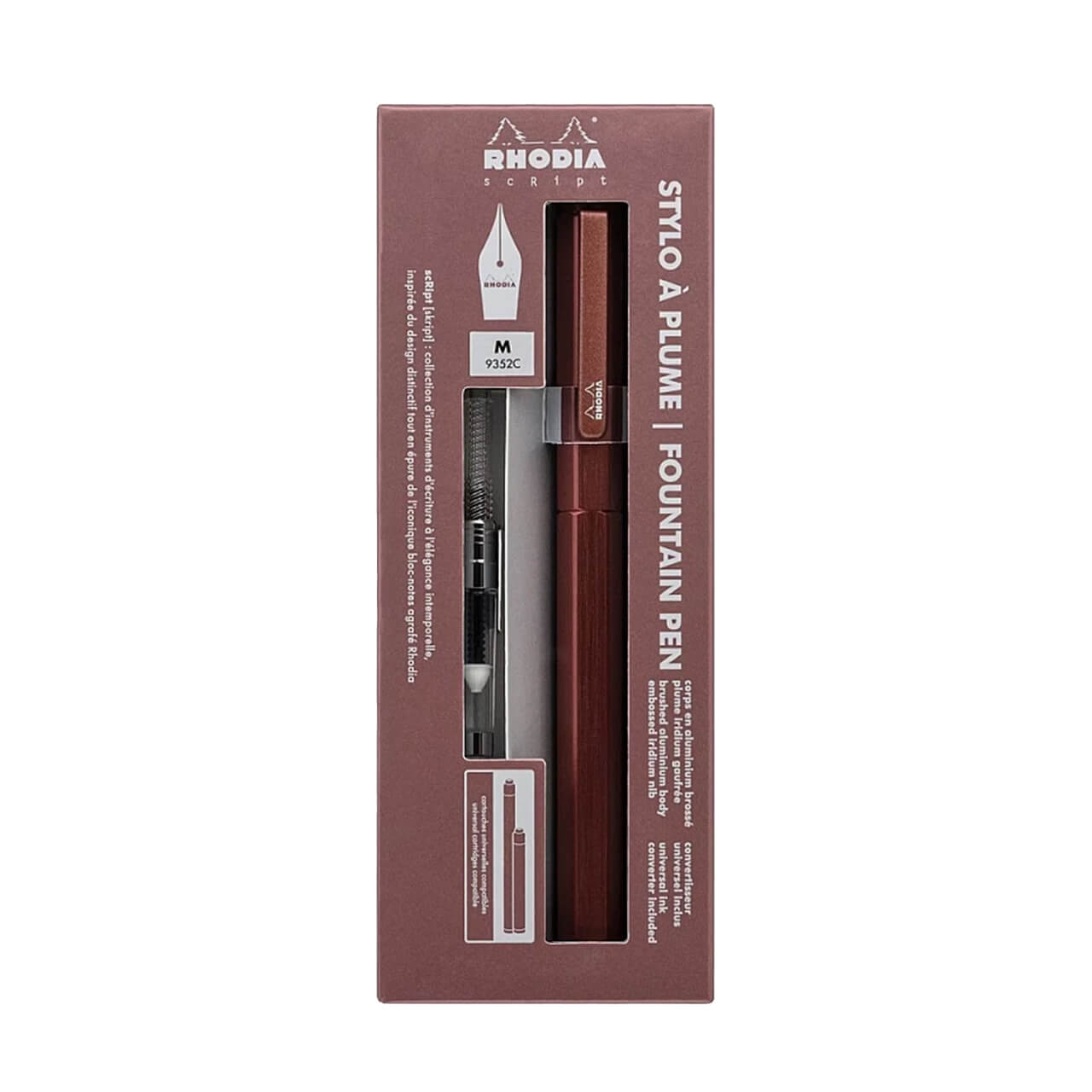 ScribePH-Rhodia-Script Fountain Pen-Brown (1) Rhodia Script Fountain Pen - Medium Brown - Image 1