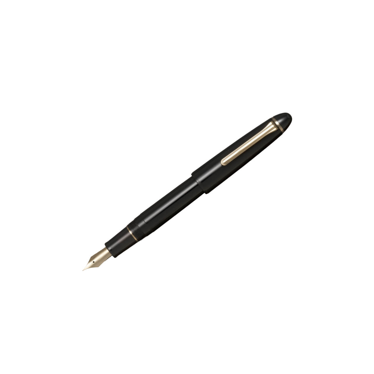 ScribePH-Sailor-1911 Casual L Gold Trim Fountain Pen-Muted Black (1) Sailor 1911 Casual Gold Trim Fountain Pen - Black - Image 1