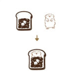 Kutsuwa Hancoco Hanko Slide Stamp - Sleeping Dog - Image 3