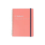 Delfonics Rollbahn Spiral Bound Notebook Clear Pink - Large