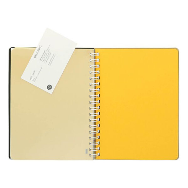 Delfonics Rollbahn Spiral Bound Notebook Metallic Pearl White - Large - Image 3