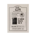 [PRE-ORDER] Traveler's Notebook Card Size 20th Anniversary Set Black