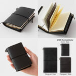 [PRE-ORDER] Traveler's Notebook Card Size 20th Anniversary Set Black - Image 4