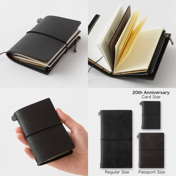 [PRE-ORDER] Traveler's Notebook Card Size 20th Anniversary Set Black - Image 4
