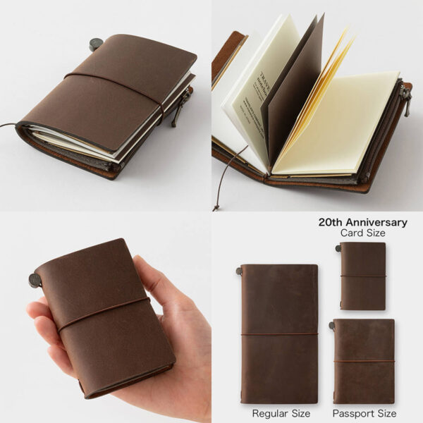 [PRE-ORDER] Traveler's Notebook Card Size 20th Anniversary Set Brown - Image 4